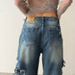 Custom Scratched Denim 5 pockets