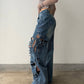 Custom Scratched Denim 5 pockets