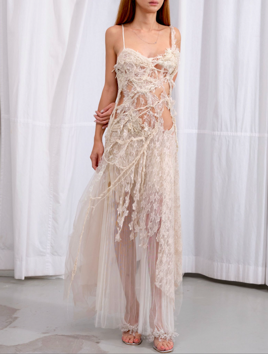 Pale Hydrangea Dress