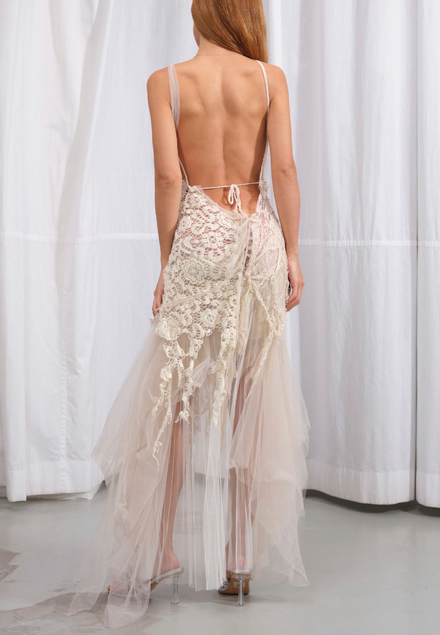 Pale Hydrangea Dress