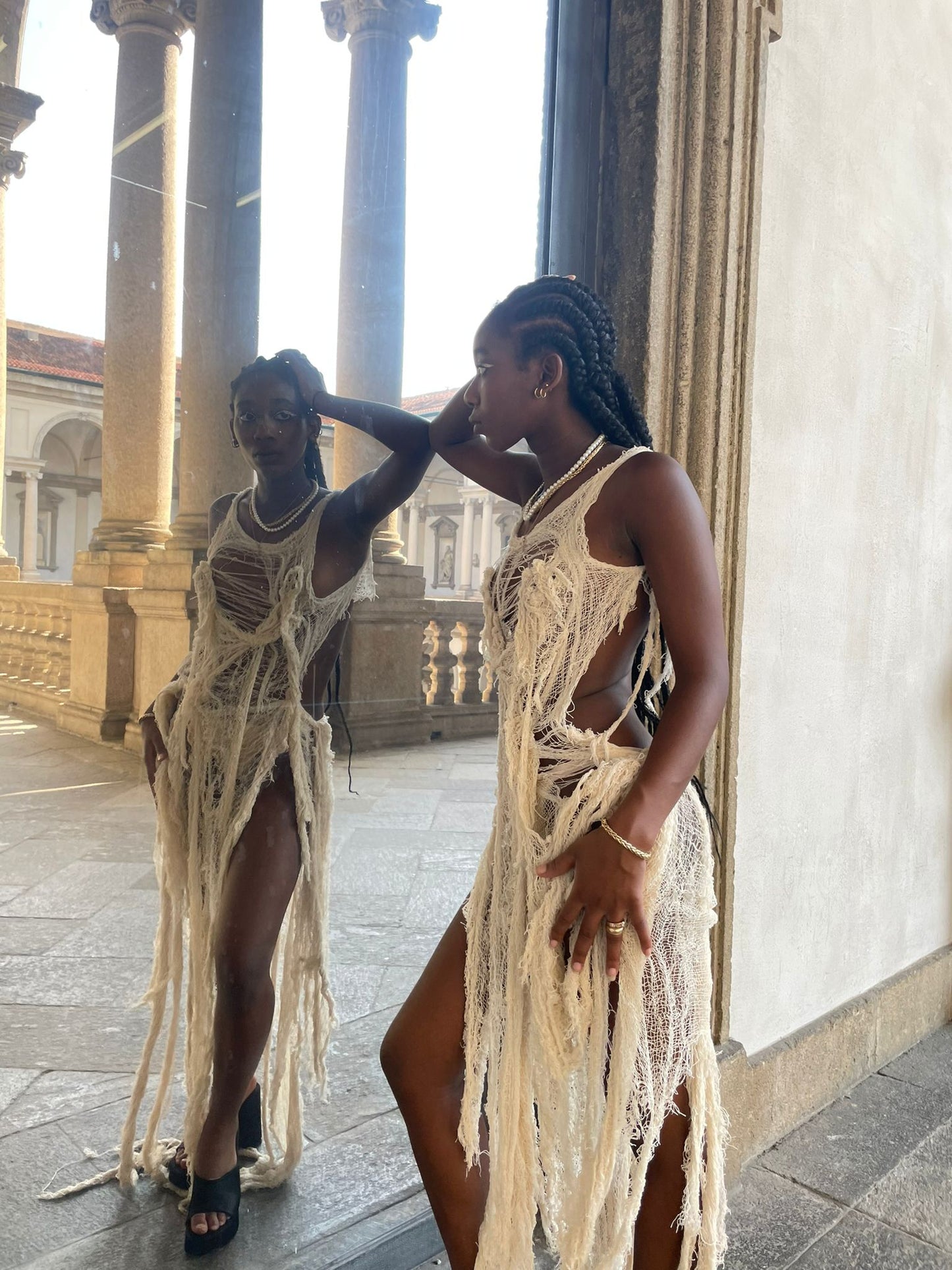 Hathor goddess knit dress
