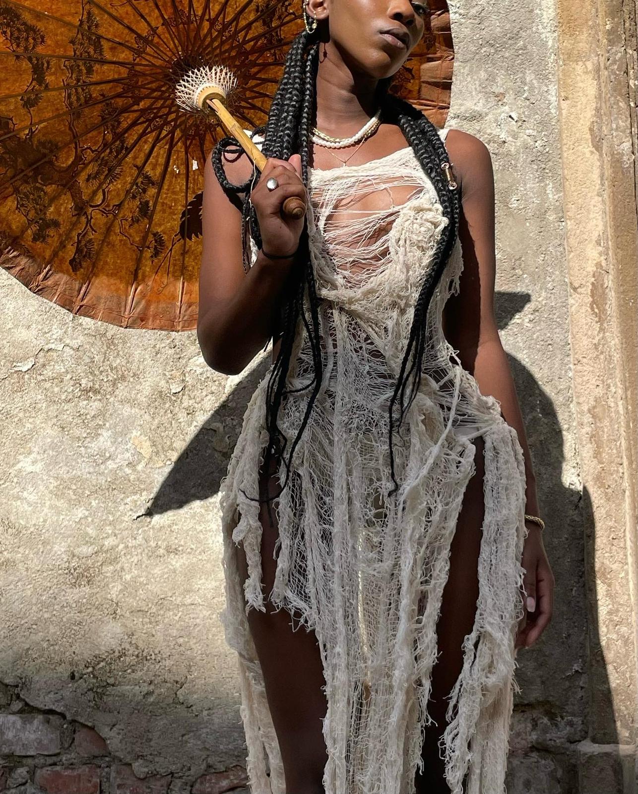 Hathor goddess knit dress